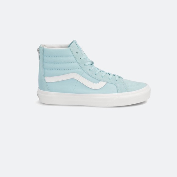 Vans Light Blue Sneakers with back zippers size 8 women’s. - Picture 2 of 12